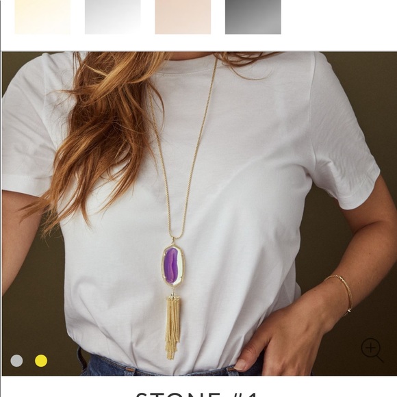 Kendra Scott Rayne Necklace with Black Stone - Picture 7 of 7